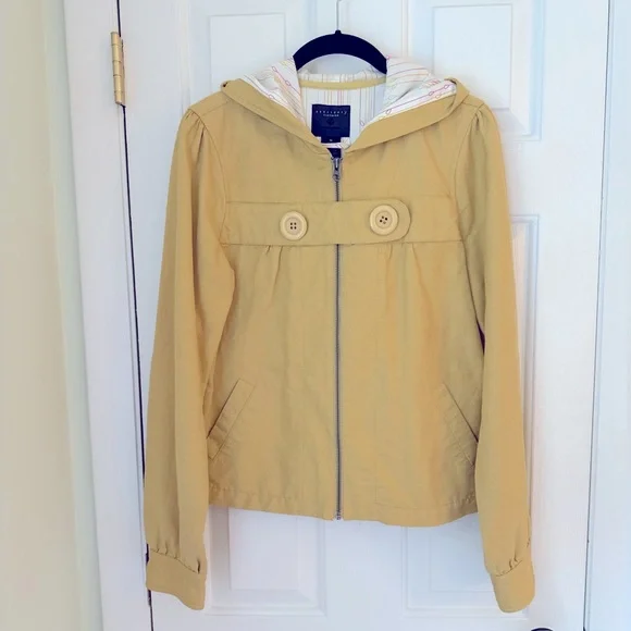 Anthropologie | Mustard Yellow Hooded Jacket by Sanctuary, Size Medium - Picture 1 of 8